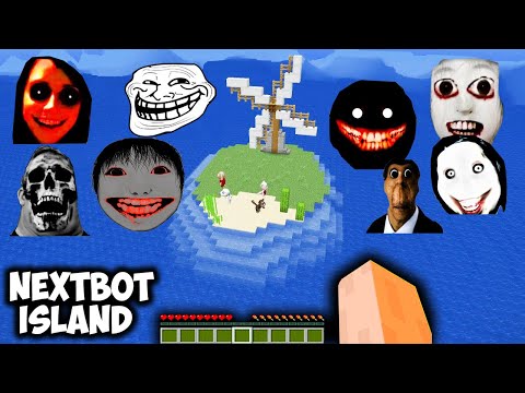 SURVIVAL ISLAND PART 2 WITH MR INCREDIBLE NEXTBOT AND YOSHIE FAMILY in MINECRAFT - NEXTBOTS