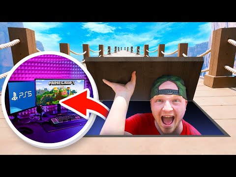 I Built a Secret Gaming Base Under a Road!