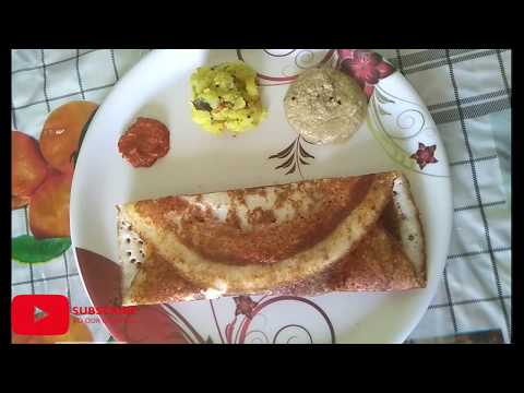 Masala Dosa Kannada Cooking Recipe Video | Sree Ruchi
