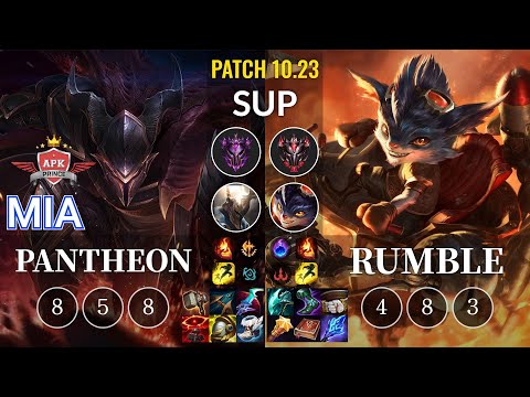 APK Mia Pantheon vs Rumble Sup - KR Patch 10.23