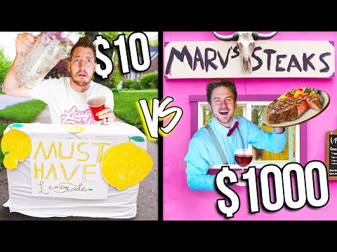 $10 VS $1,000 FAST FOOD DRIVE THRUS! *Budget Challenge*