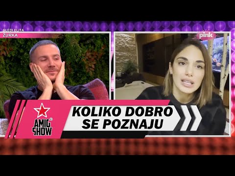 Koliko dobro se poznaju - Saša Kovačević i njegova verenica Zorana (AmiG Show S18)