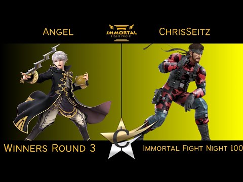 Immortal Fight Night 100 Winners Round 3 - Angel (Robin) vs ChrisSeitz (Snake) Smash Ultimate - SSBU