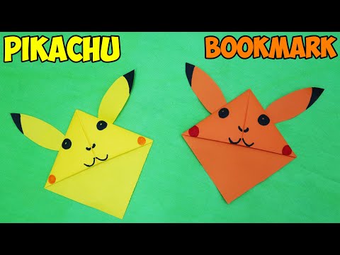 DIY - Pikachu Bookmark Corner || easy || Origami