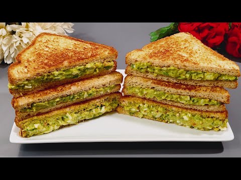 Avocado Egg Toast| Healthy Breakfast| Avocado Egg Sandwich