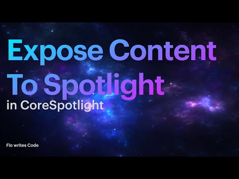 Expose App Content to Spotlight Search | CoreSpotlight in Swift