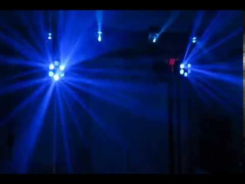 Freestyler DMX Lighting Show: American DJ Comscan LED and Chauvet Swarm