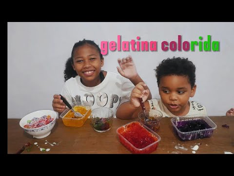 ASSISTA ATÉ O FINAL PRA VER A MÁGICA DESSA GELATINA COLORIDA ACONTECER!