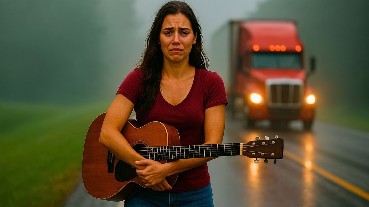 Caminhoneiro sozinho encontra uma mulher com violão CHORANDO na estrada... ele decide fazer algo...