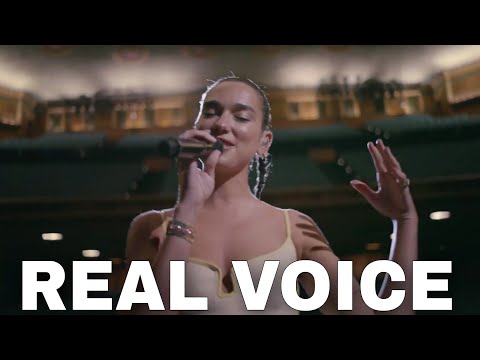 Dua Lipa Real Voice (No Autotune)