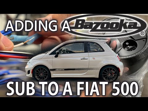 Fiat 500 Abarth Sub Installation- Bazooka Tube!