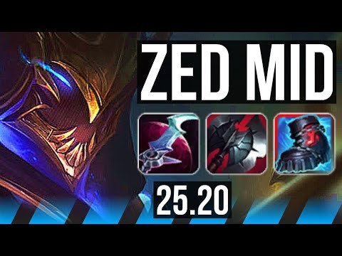 ZED vs GALIO (MID) | 12/1/3, Dominating | KR Diamond | 25.20