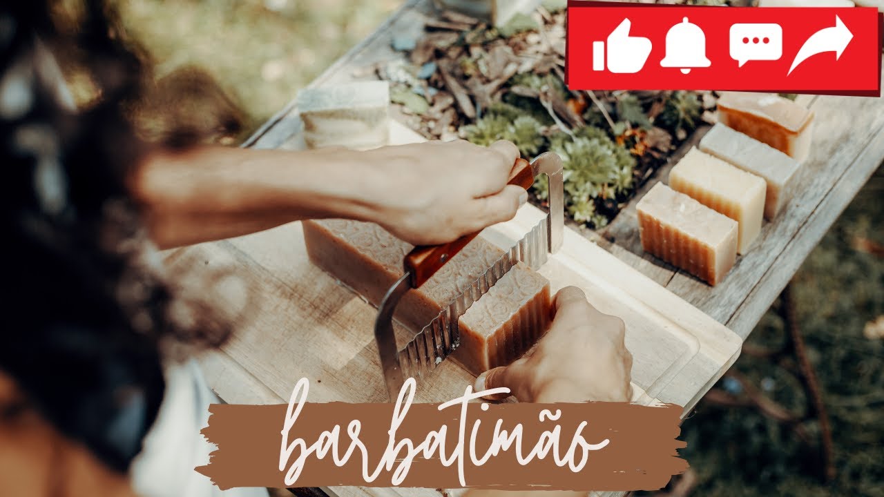 Como Fazer Sabonete Natural de Barbatimão com Decoração Estilo Madeira | Processo a Frio 🌿