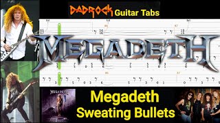 Sweating Bullets - Megadeth - Guitar + Bass TABS Lesson