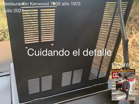 EA3HWU restauración y pintura de la Kenwood TS700S del año 1972