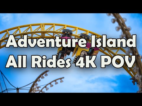 Adventure Island All Rides POV 4K