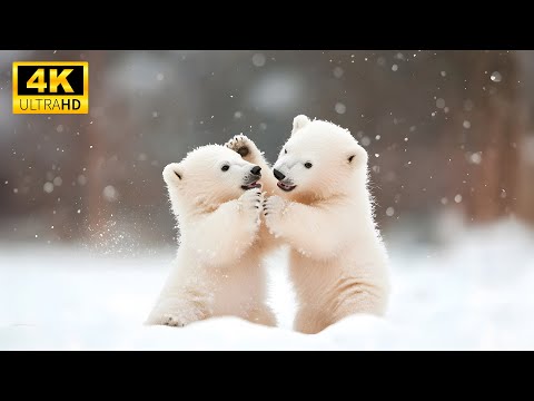 Baby Animals In A Cozy Winter Wonderland - Soothing Music For Relaxation (Colorfully Dynamic)