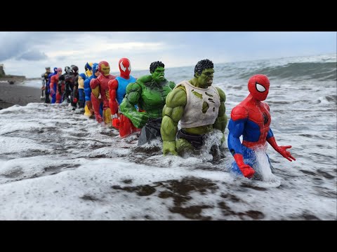 HULK VS SPIDERMAN RED, IRON MAN VS THOR VS THANOS VS CAPTAIN AMERICA VS BLACK PANTHER