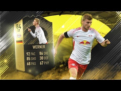 FIFA 18 IF Werner Review - 84 Inform Timo Werner Player Review - Fifa 18 Gameplay ⚽