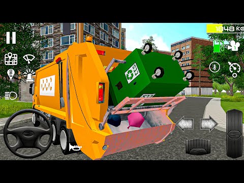 Trash Truck Simulator: Collect Garbage with a New Waste Truck - Android gameplay