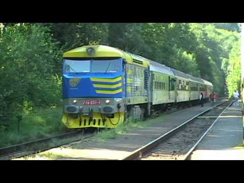 Bardotka ČD 749 039-4 in Malá Skála - Super Sound!