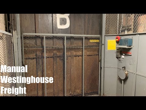 Vintage 1929 Manual Westinghouse Freight Elevator in Evanston, IL