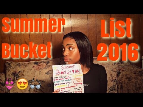 Summer bucket list 2016
