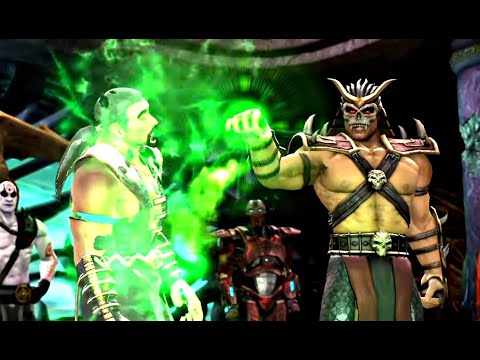 Shao kahn Actually Using His Soul Stealing Abilities On Shang Tsung