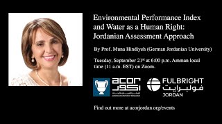 Environmental Performance Index and Water as a Human Right: Jordanian Assessment Approach