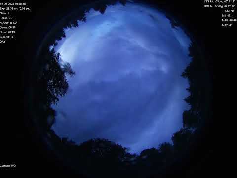 2025-09-14 All sky camera capture from Poiana Rusca Mountains, Romania