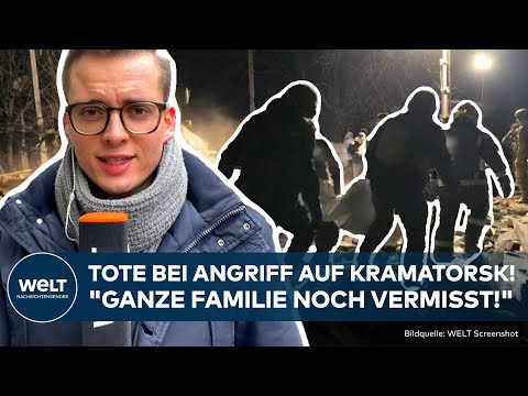 PUTINS KRIEG: Tote bei Angriff auf Kramatorsk! "Ganze Familie noch vermisst!" Ukraine in Defensive