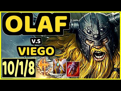 OLAF vs VIEGO - 10/1/8 KDA JUNGLE GAMEPLAY - NA Ranked DIAMOND