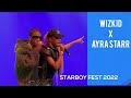 Wizkid Brings Up Ayra Starr On Stage To Perform 2 Sugar Live At STARBOY FEST 2022