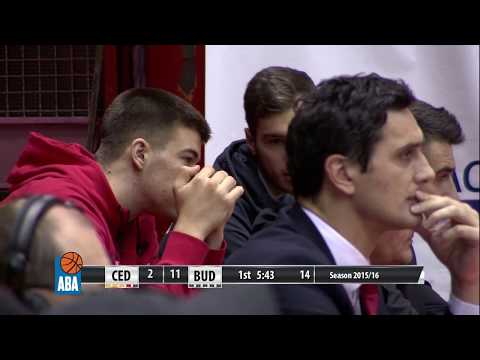 ABA Liga 2015/16, Round 19 match: Cedevita - Budućnost VOLI (10.1.2015)