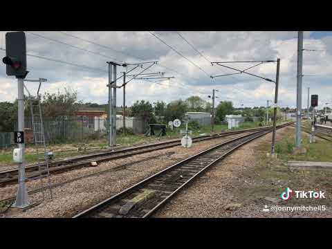 Class 37610-37521 leaving Grantham for Nottingham