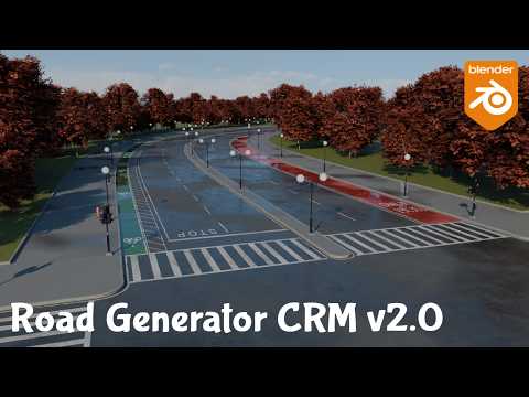 Major update CRM v2.0 - Blender Roads Generator