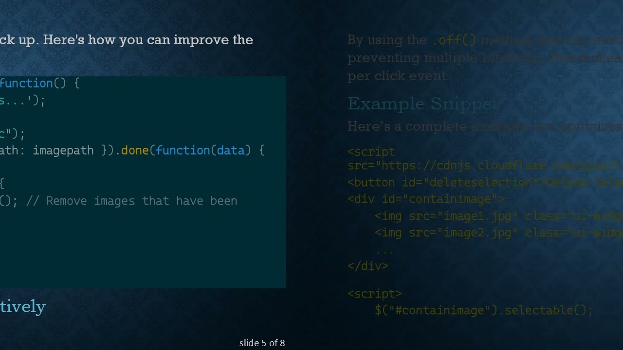 Optimize Your jQuery UI Selectable for Better Performance