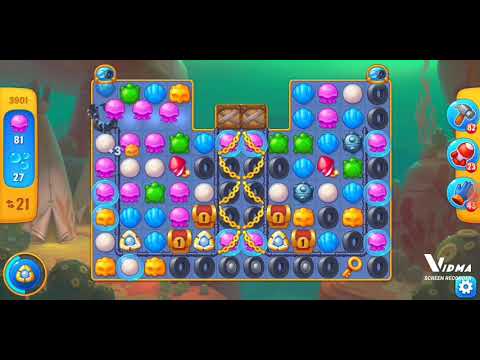 Fishdom. 3901 hard level no boosters and diamonds. Full Rachel