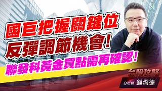 國巨把握關鍵位反彈調節機會！ 聯發科黃金買點需再確認！｜台股攻略｜劉烱德 (圖)