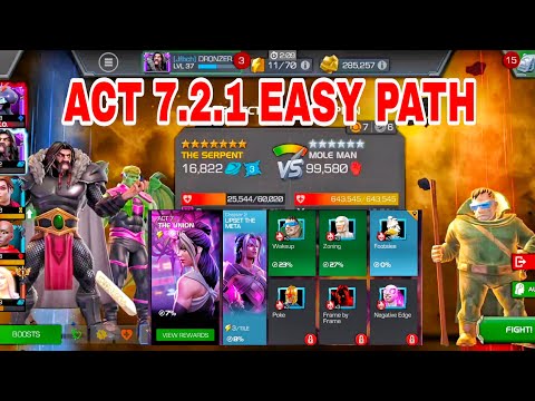 ACT 7.2.1 EASY PATH GUIDE,MARVEL CONTEST OF CHAMPIONS,MCOC