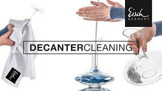 How to easily clean and dry decanters and carafes | Eisch Germany