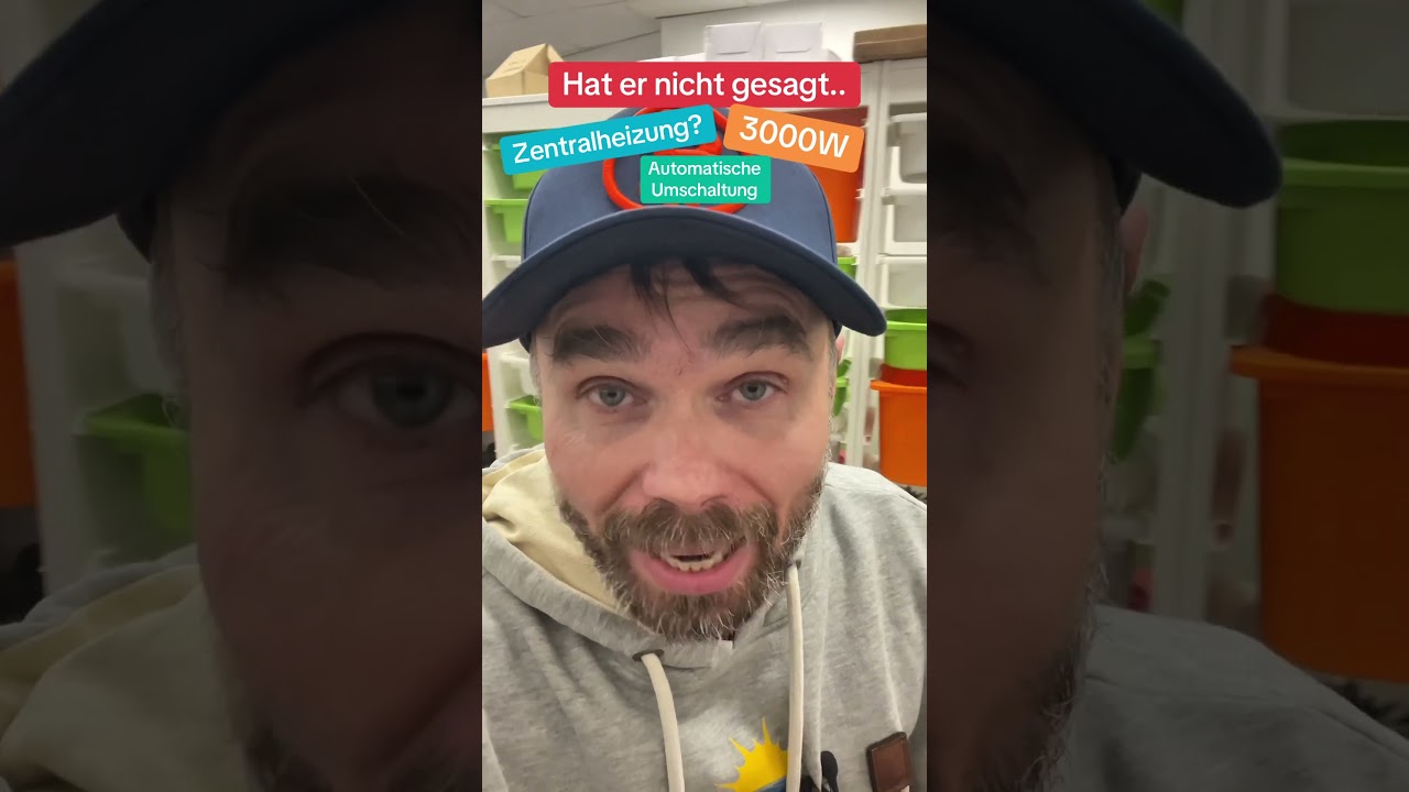 3000W Heizstab - automatische Umschaltung auf Balkonkraftwerk wenn Wasser warm