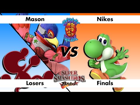 SG 13.3 SSBB LF - Mason (Falco/G&W/DDD) vs Nikes (Yoshi) Super Smash Bros Brawl 1v1 Loser's Finals