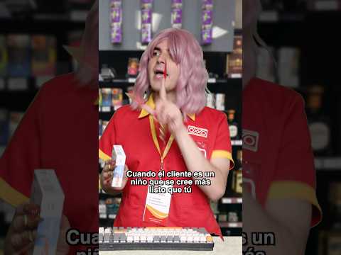 Cuando el cliente es un niño que se cree más listo que tú 😒 #lachicadeloxxo #comedia