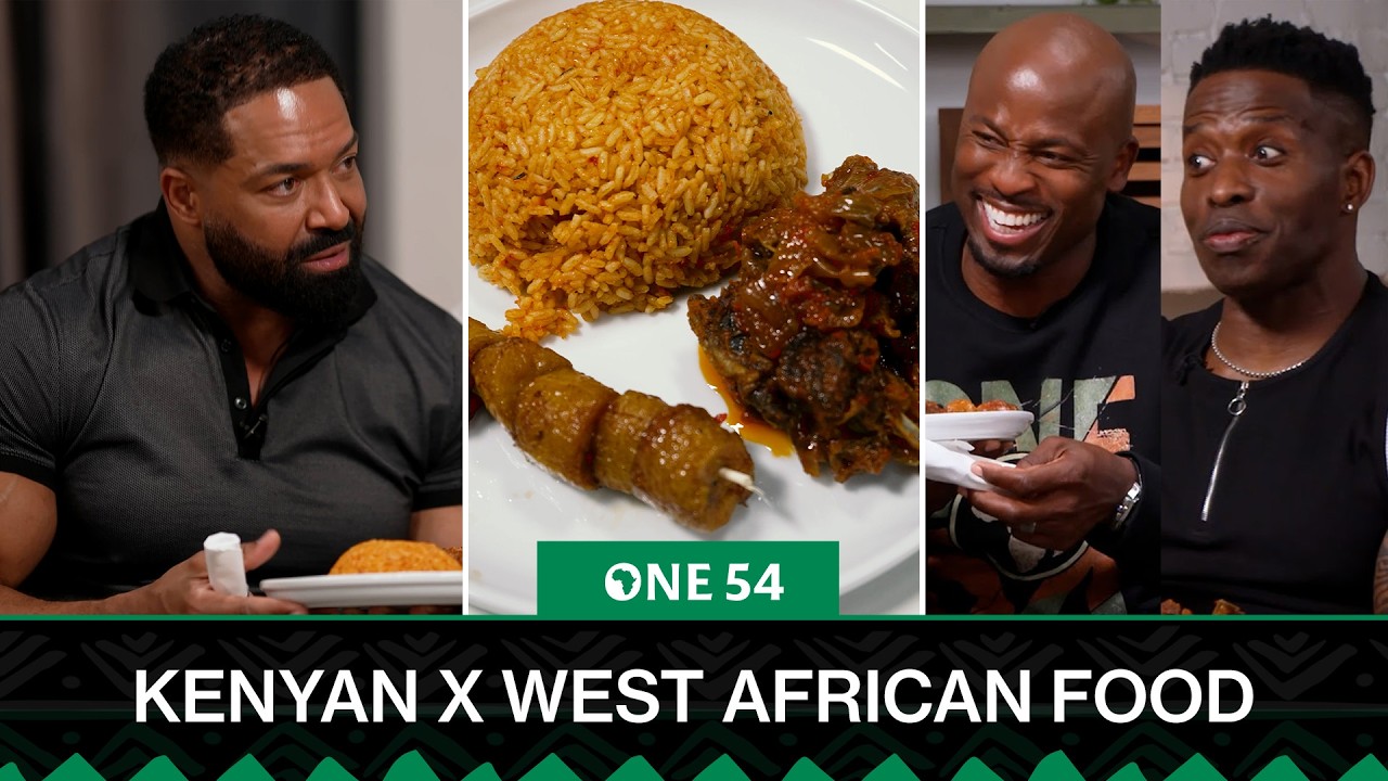 Kenyan Tries West African Food (David Otunga, Akbar, and Godfrey) | One54 Africa Podcast