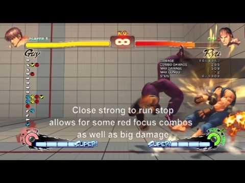 USF4: Counter Hit Combos and Red Focus (Guy)