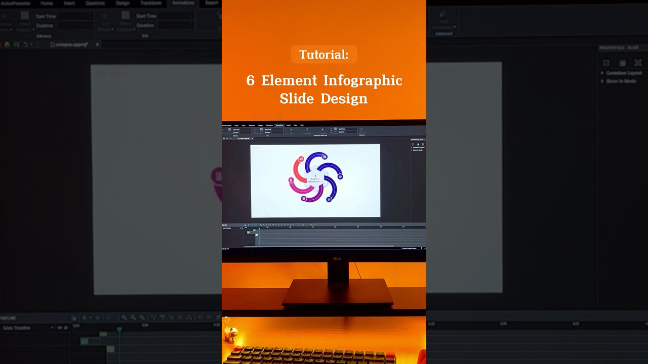 Infographic slide design idea for presentation #tutorial #slide #elearning