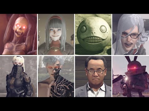 Nier Automata - ALL BOSSES + Secret Bosses