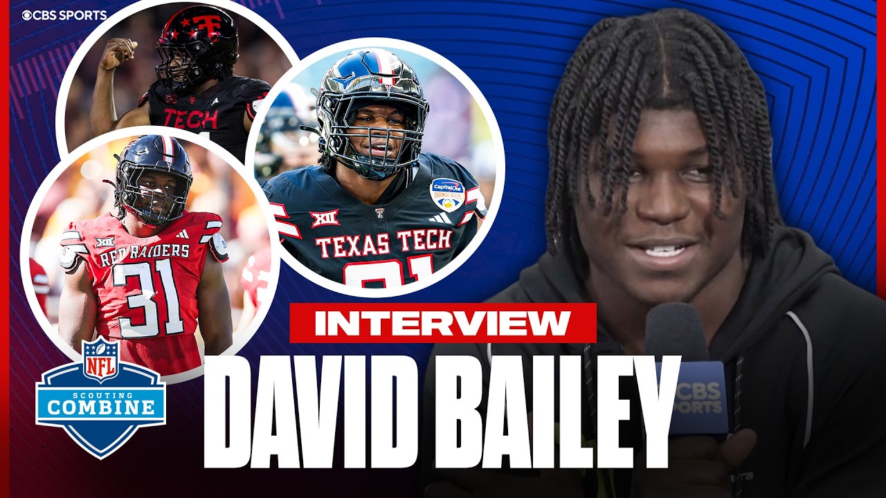 Video thumbnail for David Bailey NFL Combine Interview: Says he has ‘no swag’ on the field 😂, NFL QB's he wants to sack