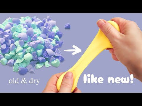 Dried Out Foam Clay 🌸 Make it soft again! (3 + 1 Methods)